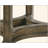 Weathered Oak Finish Round Dining Table