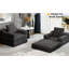 Fauteuil convertible Modern Living, gris foncé - mousse respirante, support respirant,