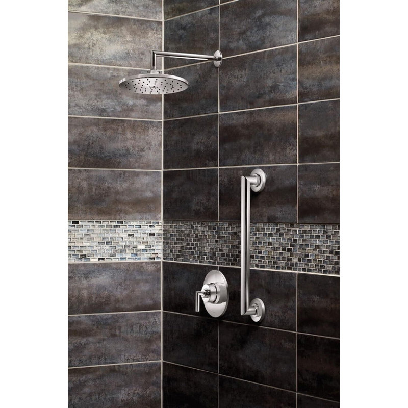 Arris Shower Arm, Brushed Nickel