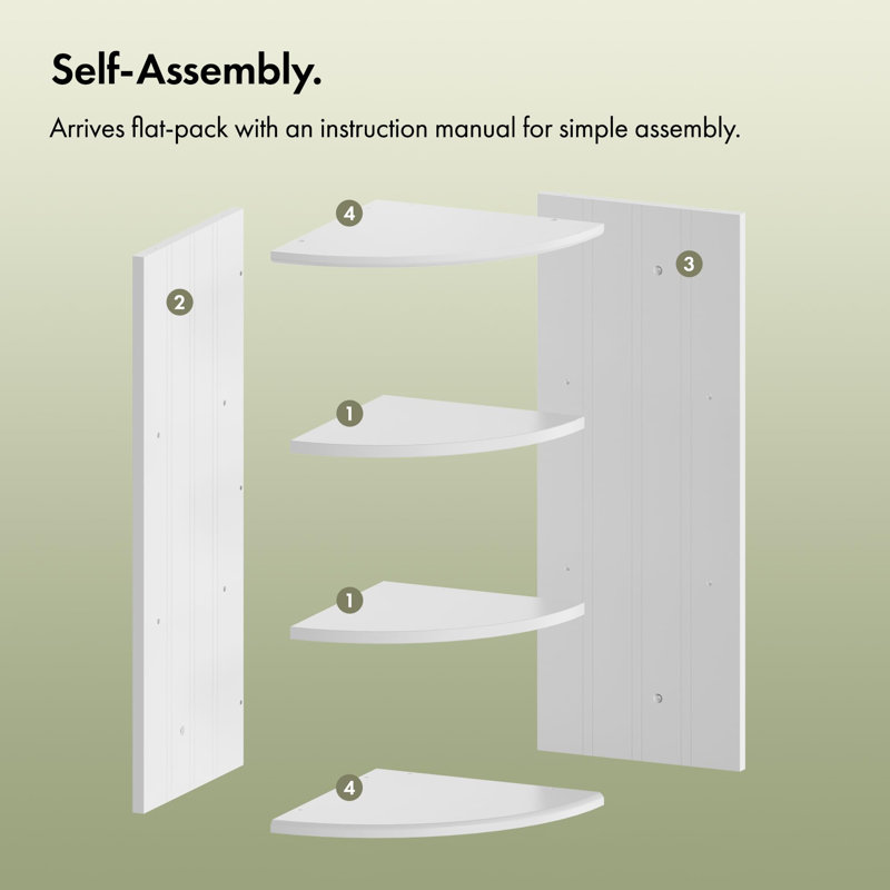 3 Piece Triangle Corner Shelf