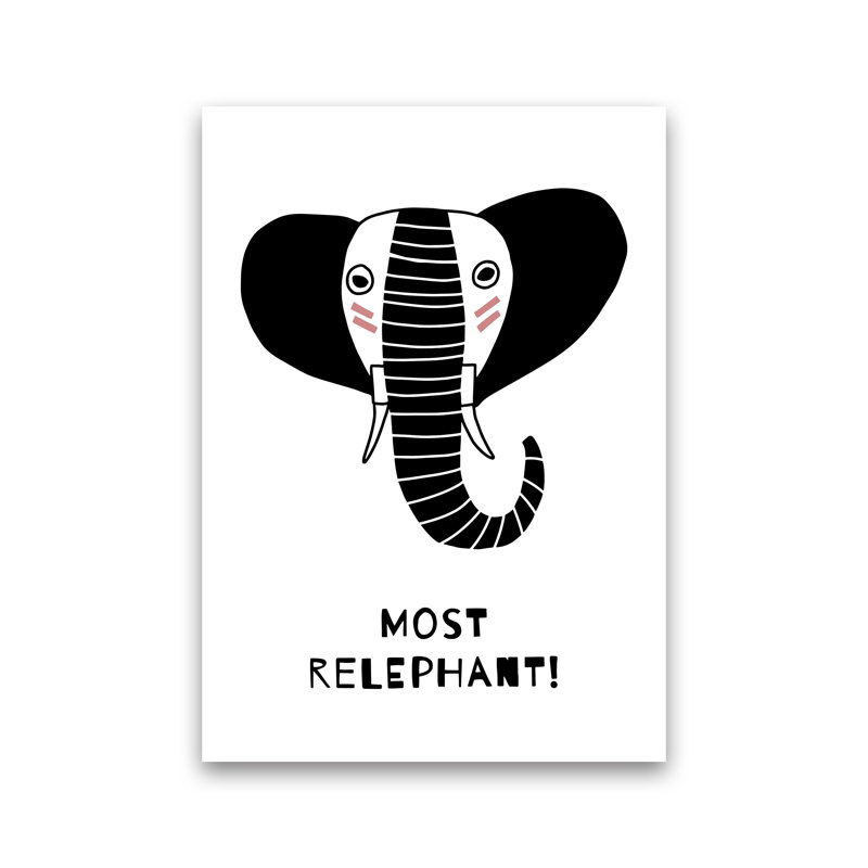 Elephant by Miniofmine - Print, Unframed, 42cm H x 30cm W x 1cm D