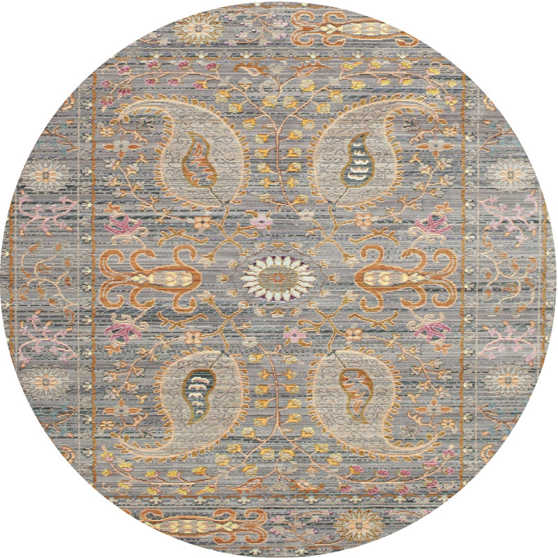Oriental Indoor Rug, Round 3'