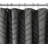 Daimion Chenille Striped Shower Curtain