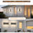 4 Packs Modern Exterior Lighting Fixtures, Black LED Outdoor Porch Wall Light