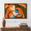 Impression sur toile Radha Krishna Madhubani-102354361