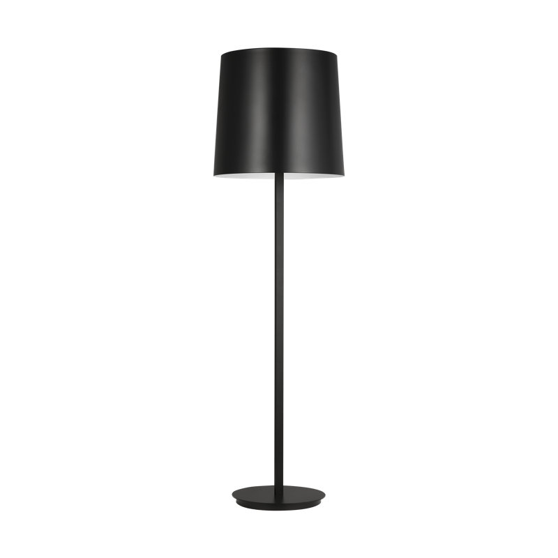 Lucia Outdoor Large Floor Lamp, Black, Black