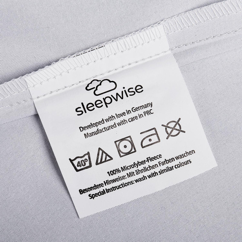 Microfiber Fitted Sheet, White, 140 x 200cm
