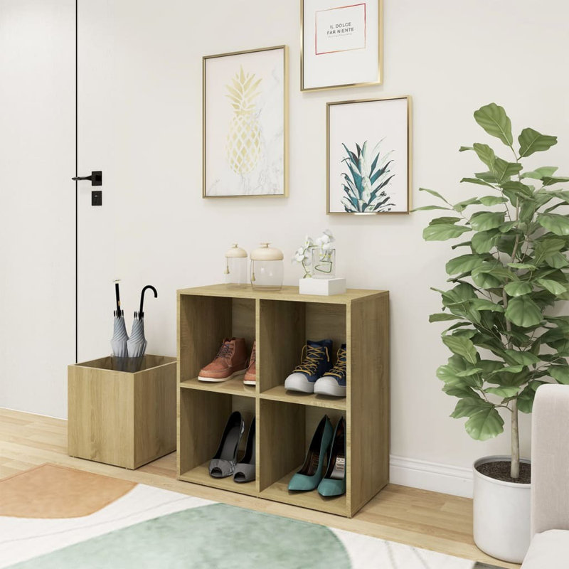 4 - Pair Shoe Rack, Sonoma Oak