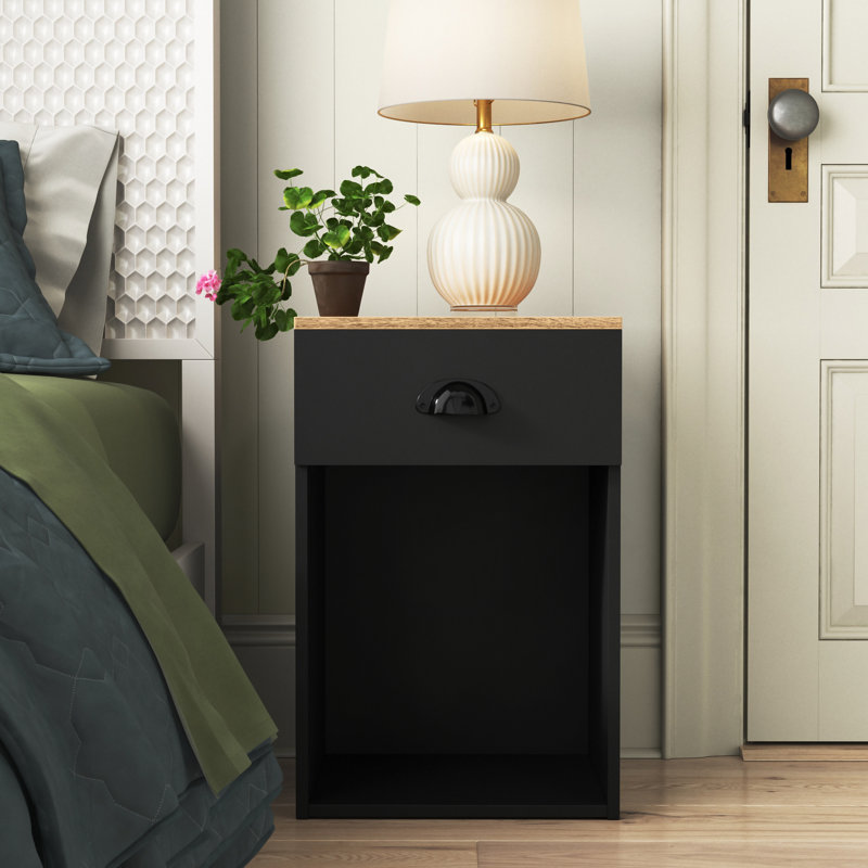 Kaitlin 32cm W Manufactured Wood Bedside Table