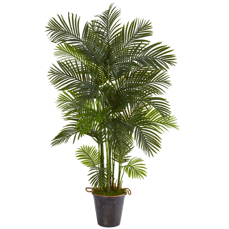 Palmier artificiel en seau, H 75 po x l 36 po x P 32 po