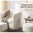 Sharolynn Upholstered Linen 27.6" Wide Swivel Barrel Chair with Ottoman-1230540574
