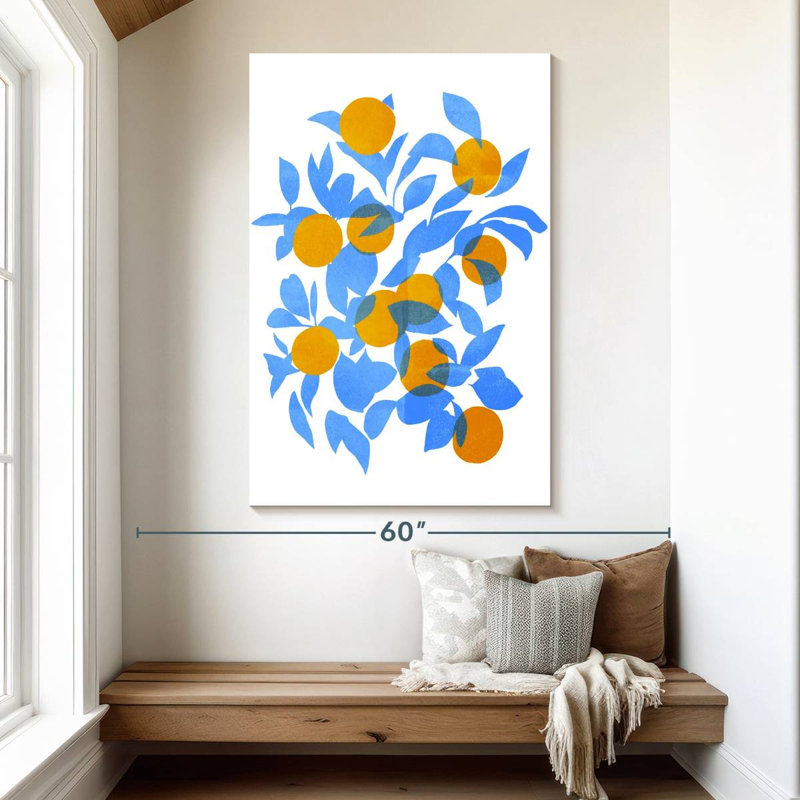 Yarlin Bright Tangerines I, 51" H x 34" W