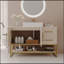 Meuble-lavabo simple 47,2 pouces avec lavabo en céramique