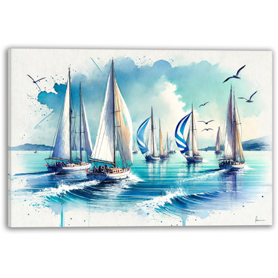 Regatta Radiance Wrapped Canvas Print Wall Art