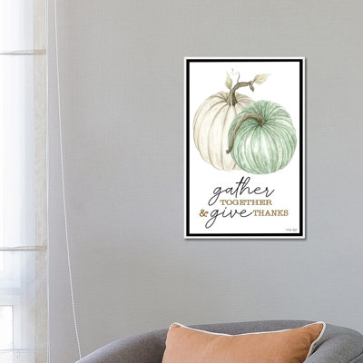 «Gather and donner Merci», reproduction d'art mural - toile encadrée