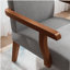 Fauteuil 2 pièces en tissu avec table de salle à manger ronde en bois