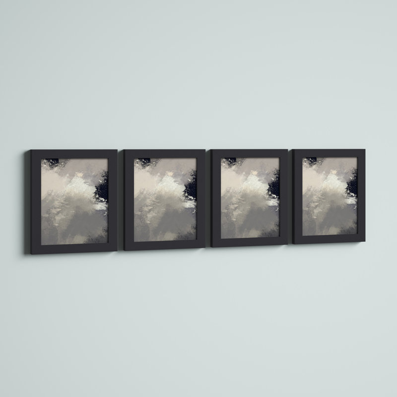 Kolton Picture Frame Set, 8" W x 10" H, Mystic Satin Black, Glass
