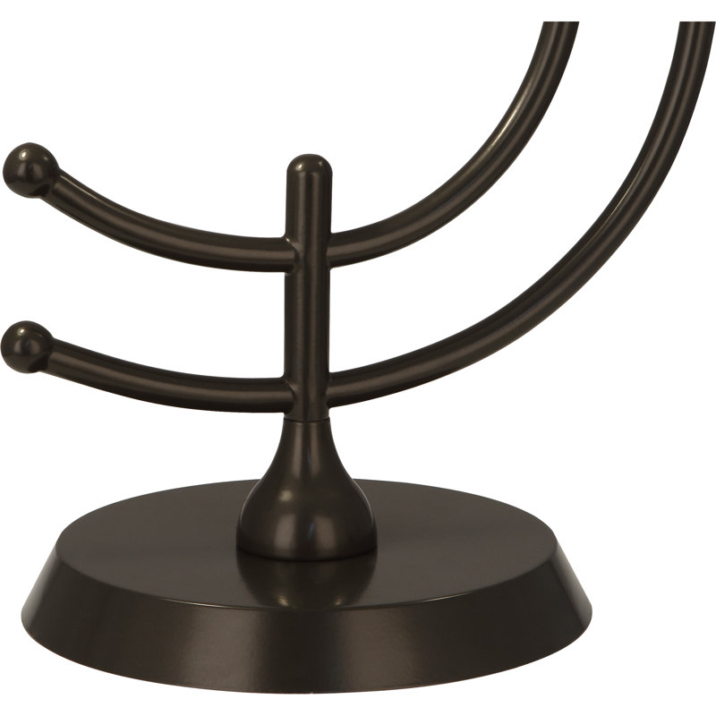 Charlee Desk Table Lamp, Dark Bronze, Ascot White