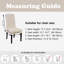 Housse extensible pour chaise, housse pour chaise Parsons, ensemble de 6-1302439442