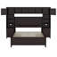Lit plateforme double avec rangement double-1163661475