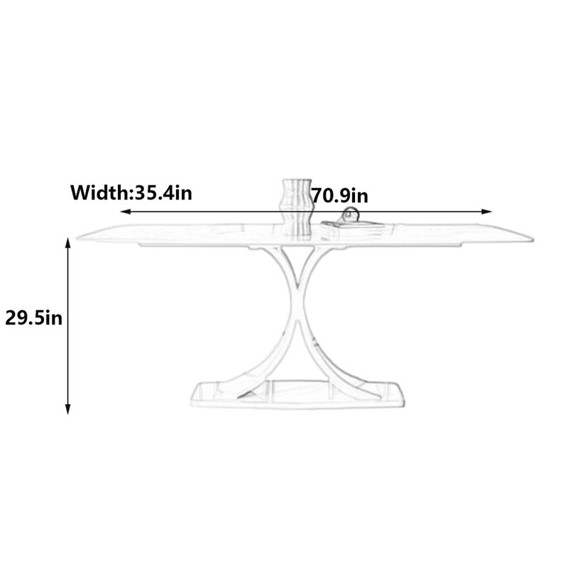 Antonsen, 29.5"H x 70.9"L x 35.4"W