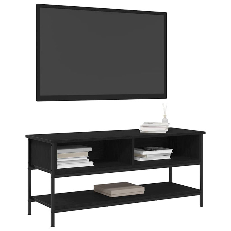 TV Cabinet 100 X 35 X 45 Cm Engineered Wood, Black Oak