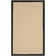 Natural Fiber Retia Border Area Rug In Beige & Black