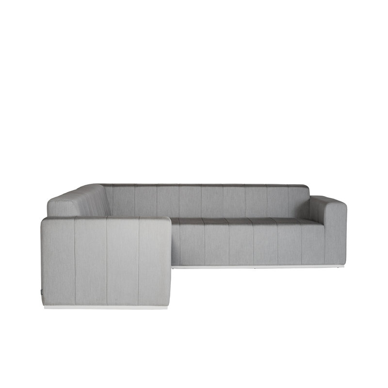 Redondo 102'' Aluminum Outdoor Sectional with Sunbrella Cushions
