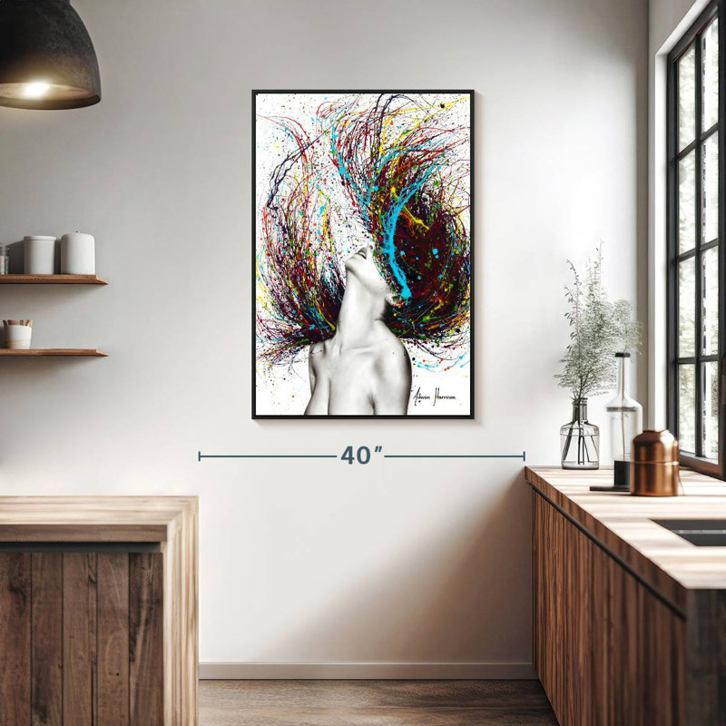 Excite, Floating Frame Black, 27" X 40"
