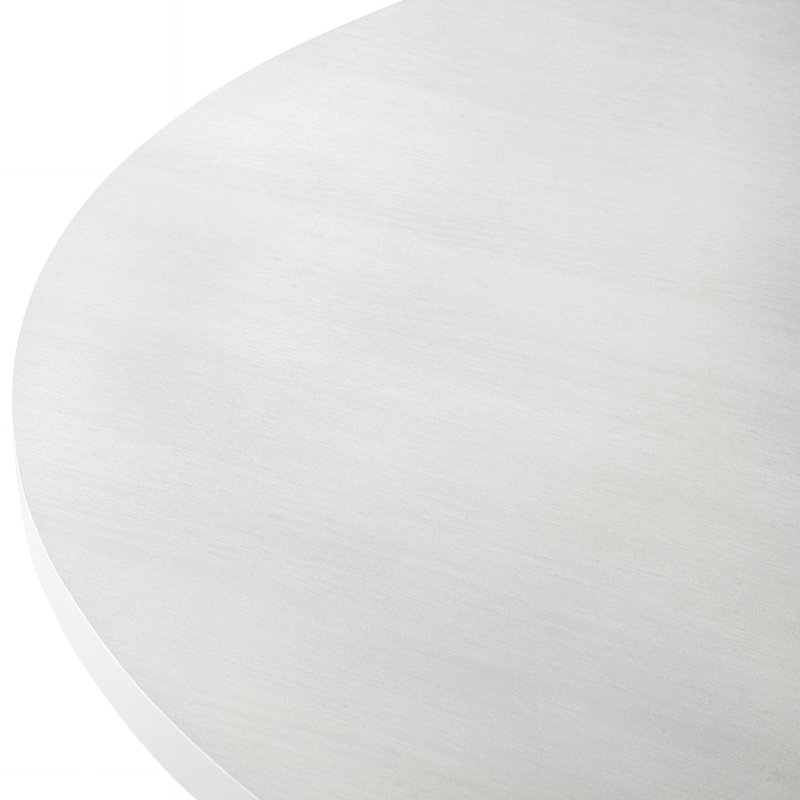 Round Dining Set, White, 3