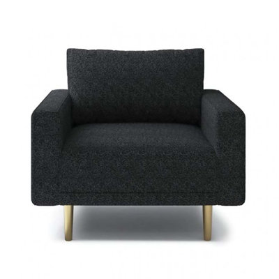 Remy Accent Chair, Bench Seat W Track Arms
