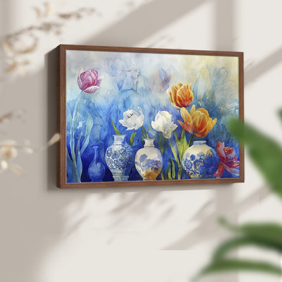 Série florale - LXV III - reproduction encadrée - réarmable