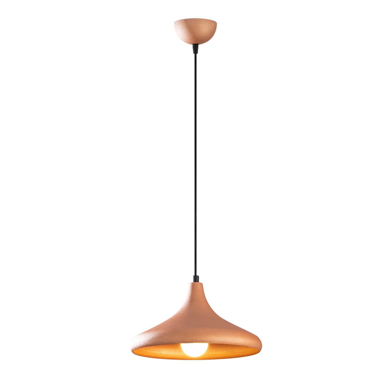 Luminaire suspendu géométrique à 1 lumière Excalibur, Cuivre