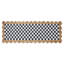 Black Check With Jute Scallops Rug-825635715