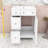 Chic 24-Inch 2 Drawers Bathroom Vanity with Ceramic Sink and Space-Saving Design-90143519-85270376