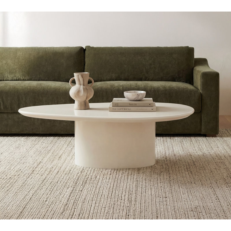 Table basse Poetica, Laque ivoire blanche