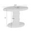 22.6" X 15.7" X 15" Modern Stacked Cobblestone End Table-High Gloss White-1134423526