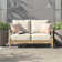 Arikka 55.5'' Eucalyptus Outdoor Loveseat