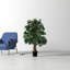48'' Faux Tree in Pot Liner
