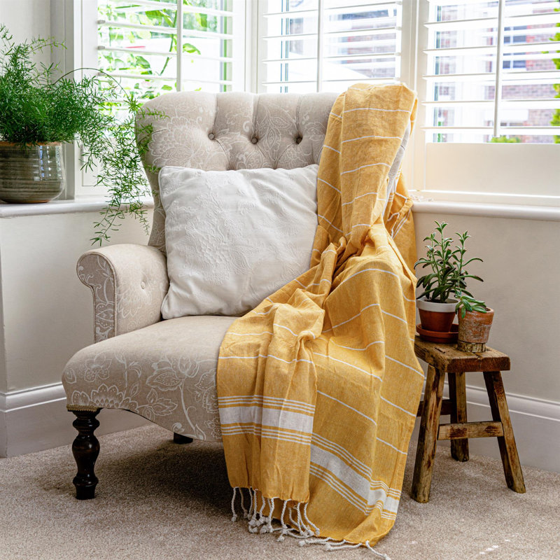 100% Cotton Bath Towel, Yellow