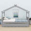 Lit en bois avec lit gigogne-867100475