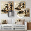 Beige et noir à talons hauts, charme élégant I - mode, talons hauts, art mural en métal-650972528