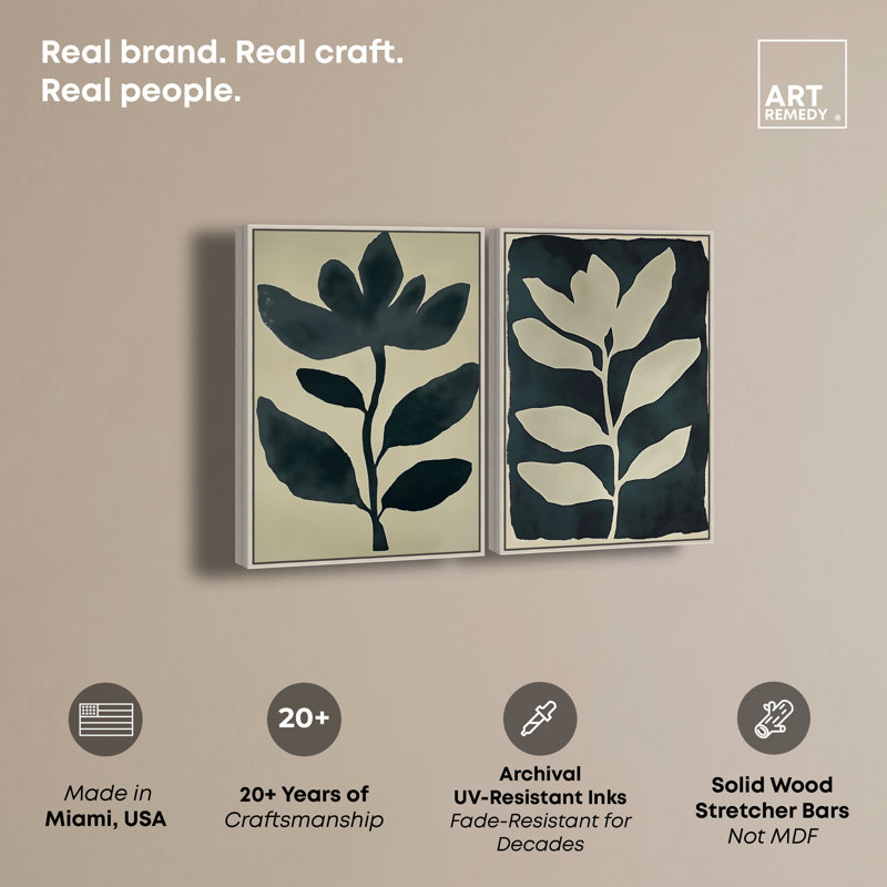 Ensemble de paires dorées minimalistes, reproduction d'art par Art Remedy, H 54 po x l 36 po, Argent argent
