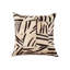 Coussin 18 "x 18" x 5 "zébré noir sur blanc