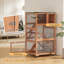 Maison d'extérieur en bois pour chat