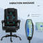 Fauteuil de massage inclinable à dossier haut avec support lombaire, repose-pieds, dossier inclinable, hauteur réglable-1005506962