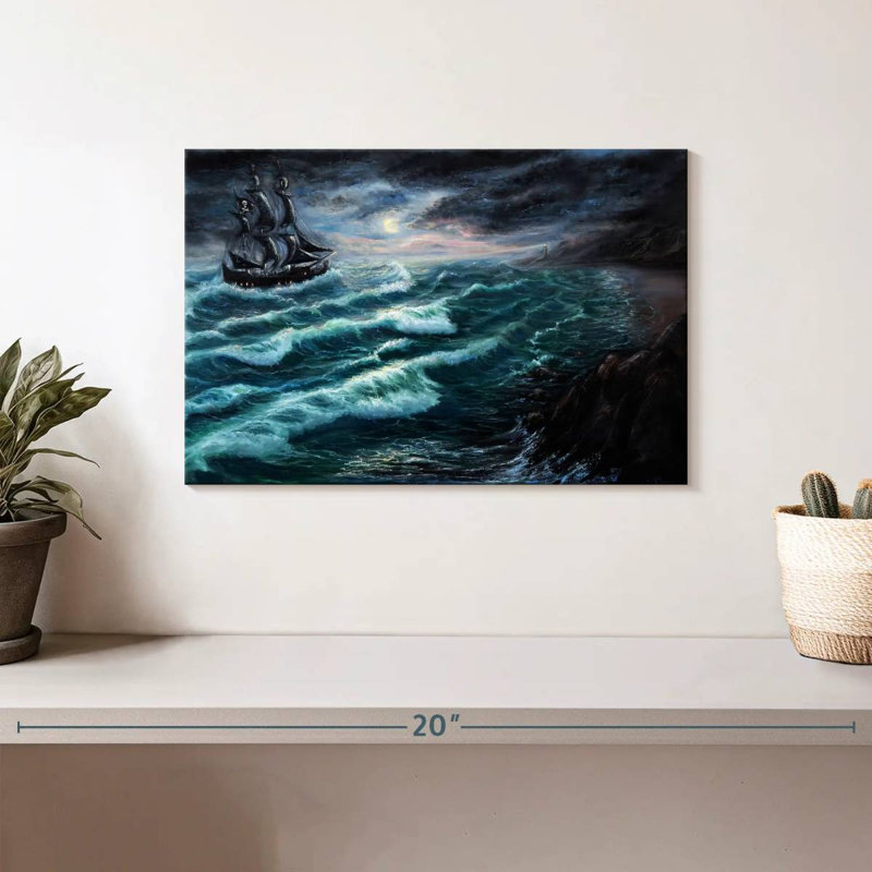Pirate ship acrylic Aletra, H 8 po x l 12 po