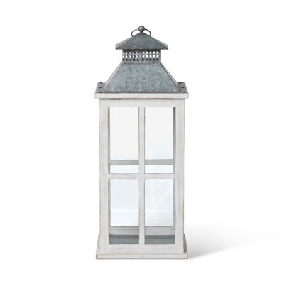Coastal Whitewash Lantern