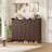 30-Pair Shoe Cabinet With 6-Tier, Adjustable Shelves & Boot Compartment-1897122775