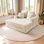 Chaise longue rembourrée Bahi, canapé-lit intérieur avec coussins décoratifs et accoudoirs, fauteuil moelleux pour le salon, fauteuil-lit
